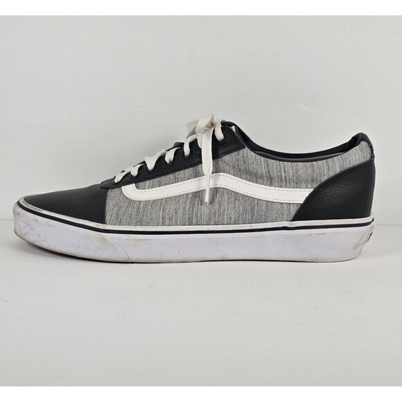 VANS Men’s Old Skool Black White Gray Low Top Skate Shoe Sneaker Size 11 - Picture 2 of 9